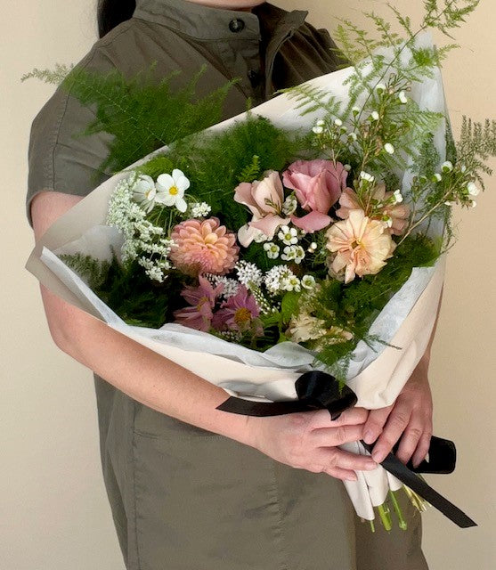 Paper Wrapped Bouquet