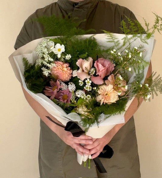 Paper Wrapped Bouquet